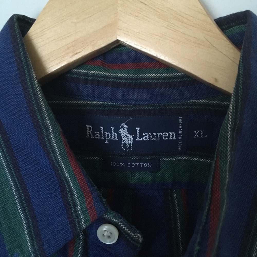 ❌Vintage multi color polo Ralph Lauren button up - Picture 4 of 4